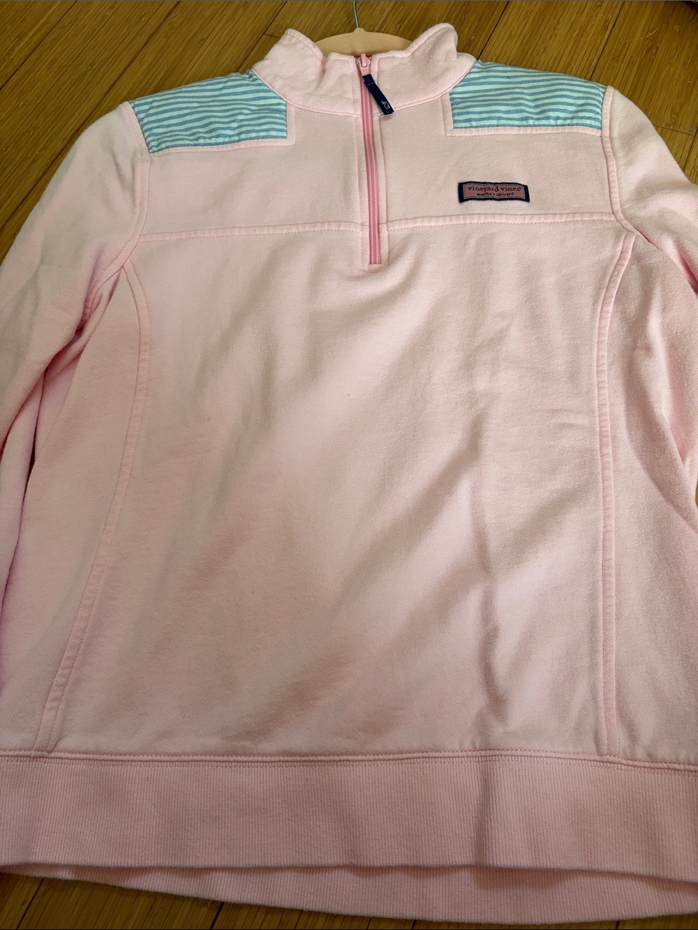 Vineyard Vines Pink Quarter-Zip Fleece Pullover -